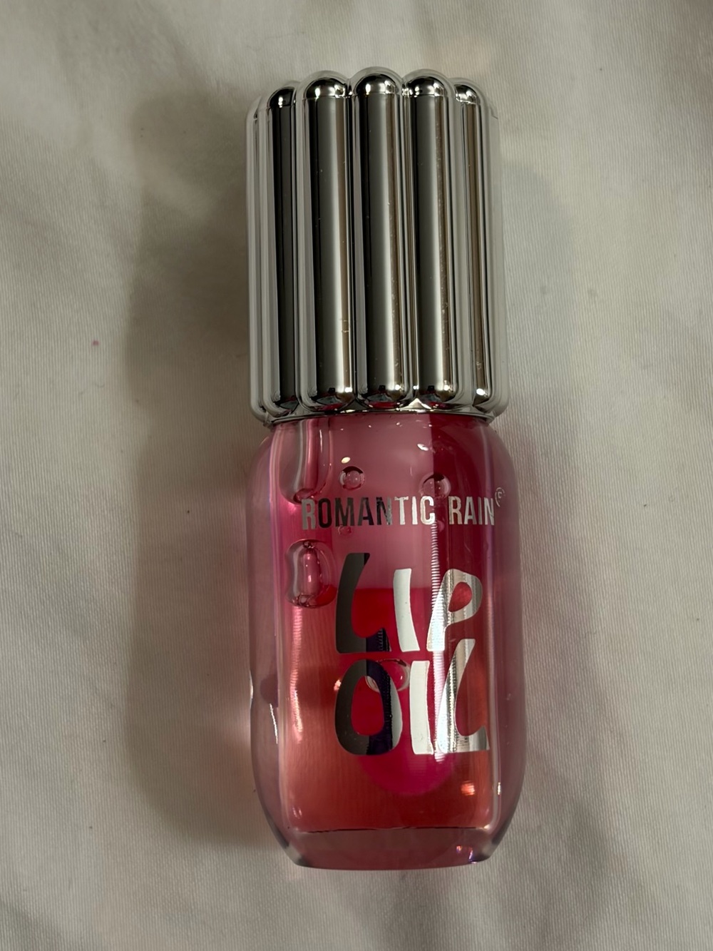 Romantic Rain Love Lip Oil Pink Flower Infused Gloss New